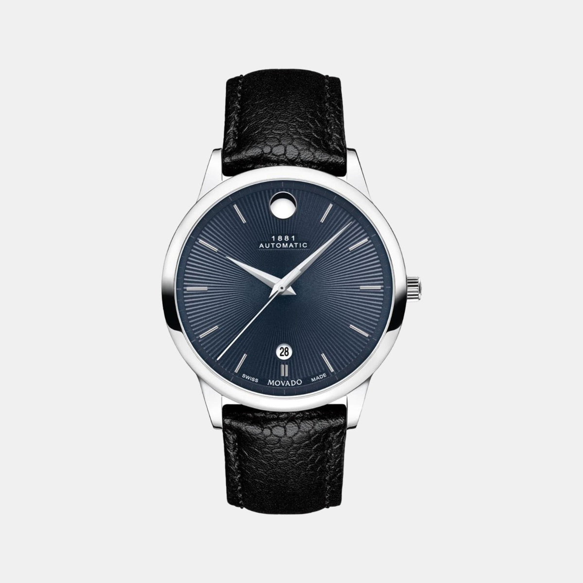 Male Blue Analog Leather Watch 607454