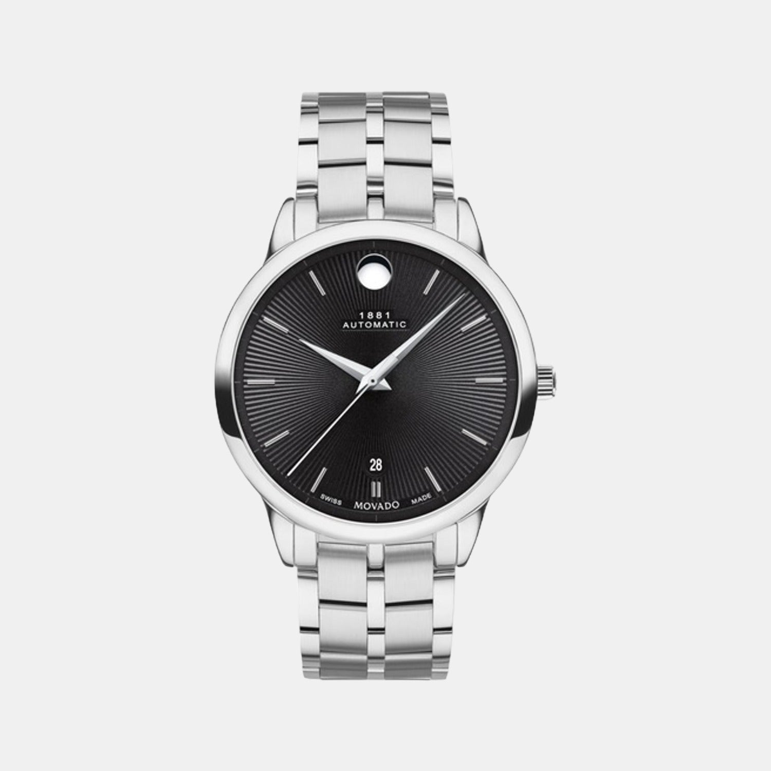 Male Black Analog Stainless Steel Watch 607461