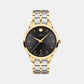 Male Black Analog Stainless Steel Watch 607463