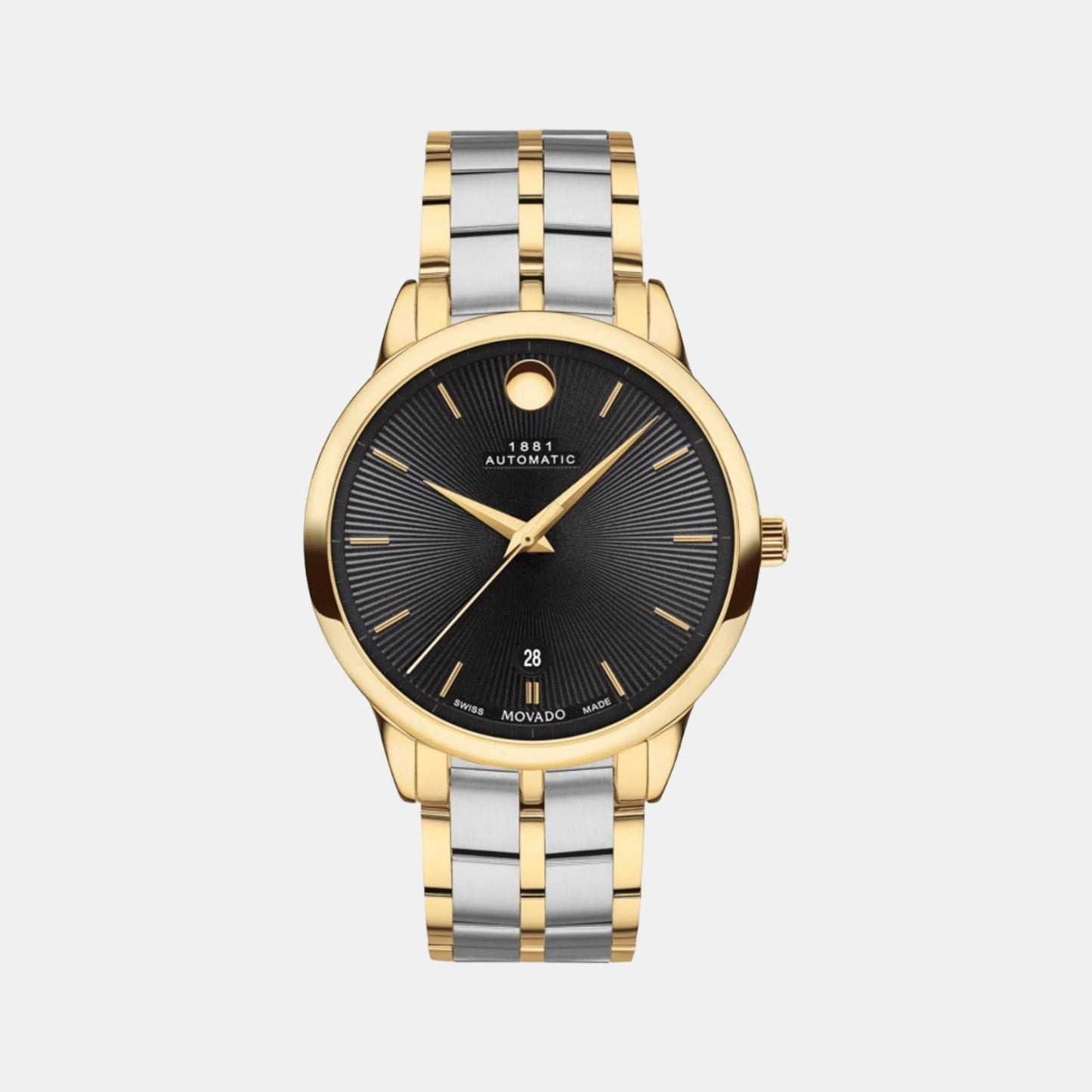 Male Black Analog Stainless Steel Watch 607463