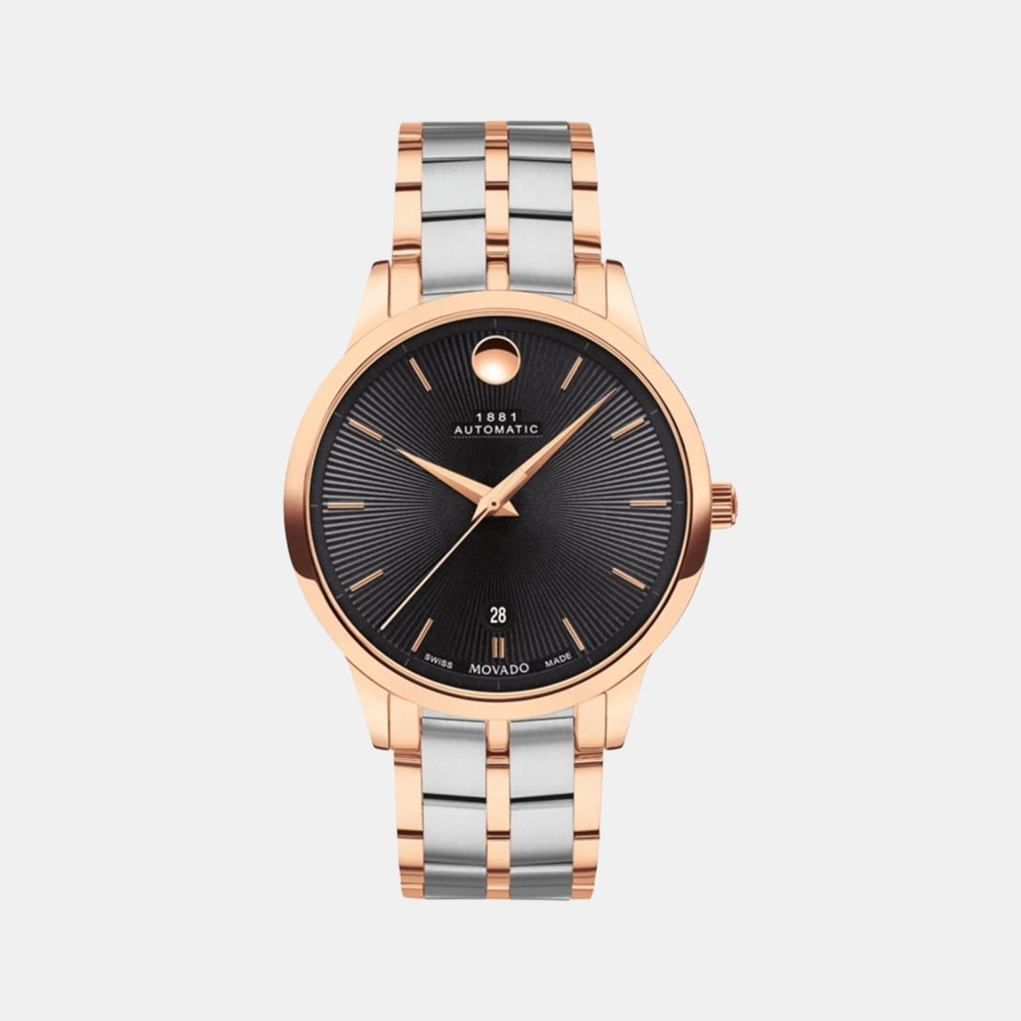 Male Black Stainless Steel Automatic Chronograph Watch 607464