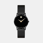 Male Black Analog Stainless Steel Watch 607493