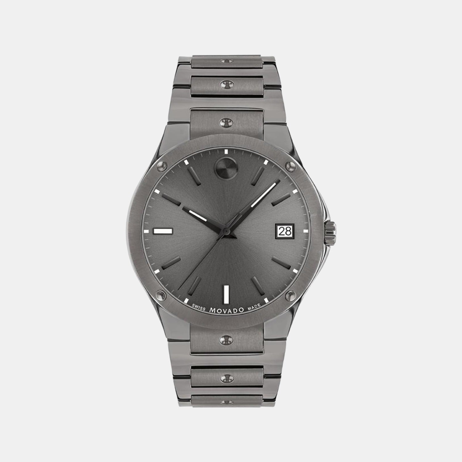 Male Grey Analog Stainless Steel Watch 607515