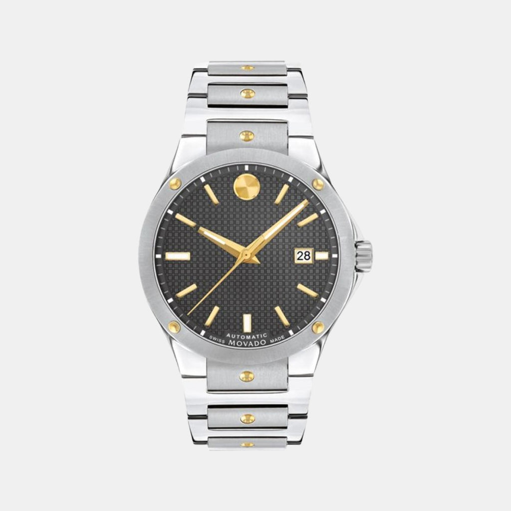 Male Grey Analog Stainless Steel Watch 607552