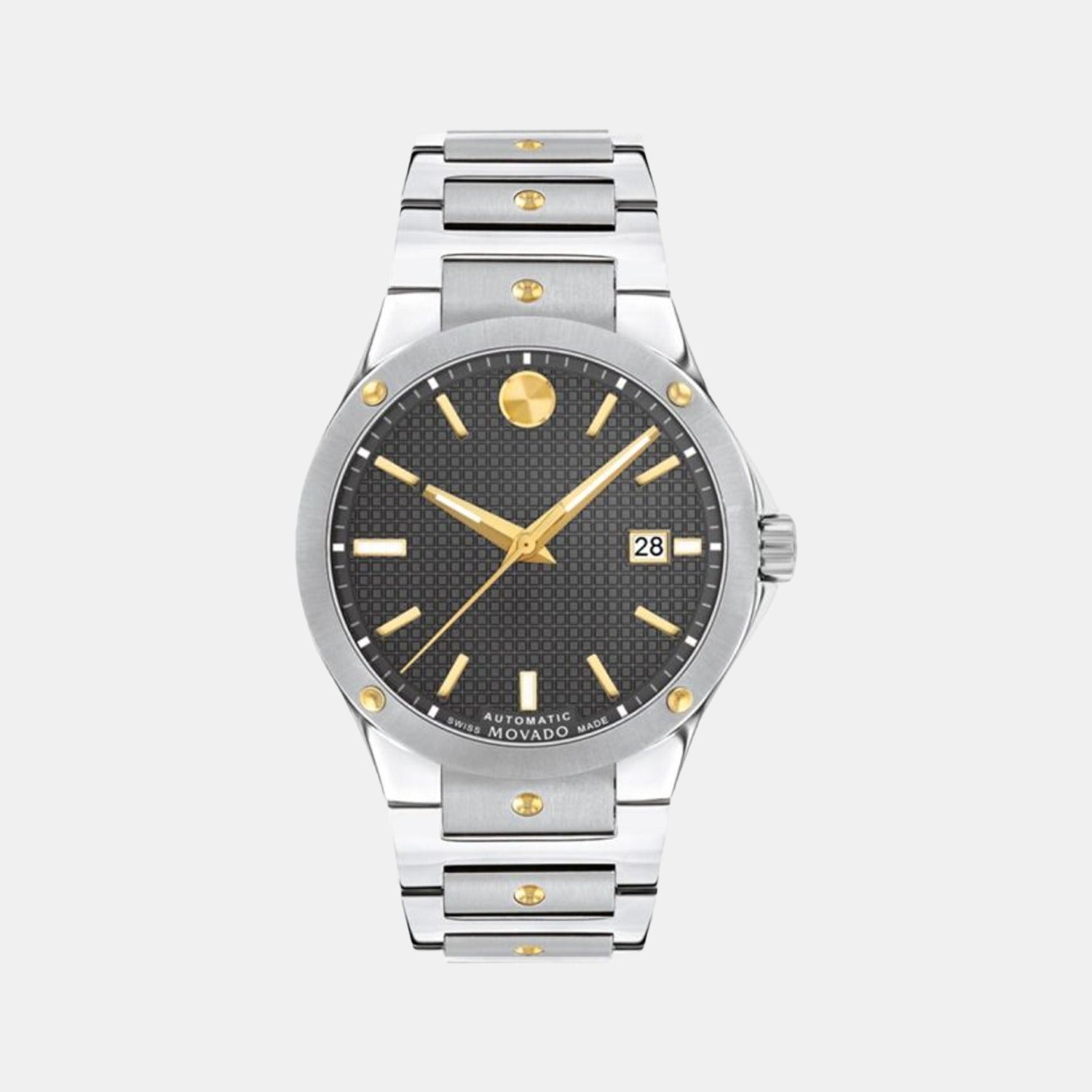 Male Grey Analog Stainless Steel Watch 607552