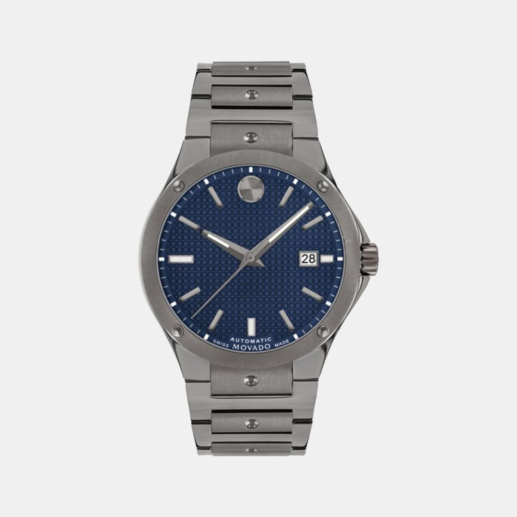 Male Blue Analog Stainless Steel Watch 607553