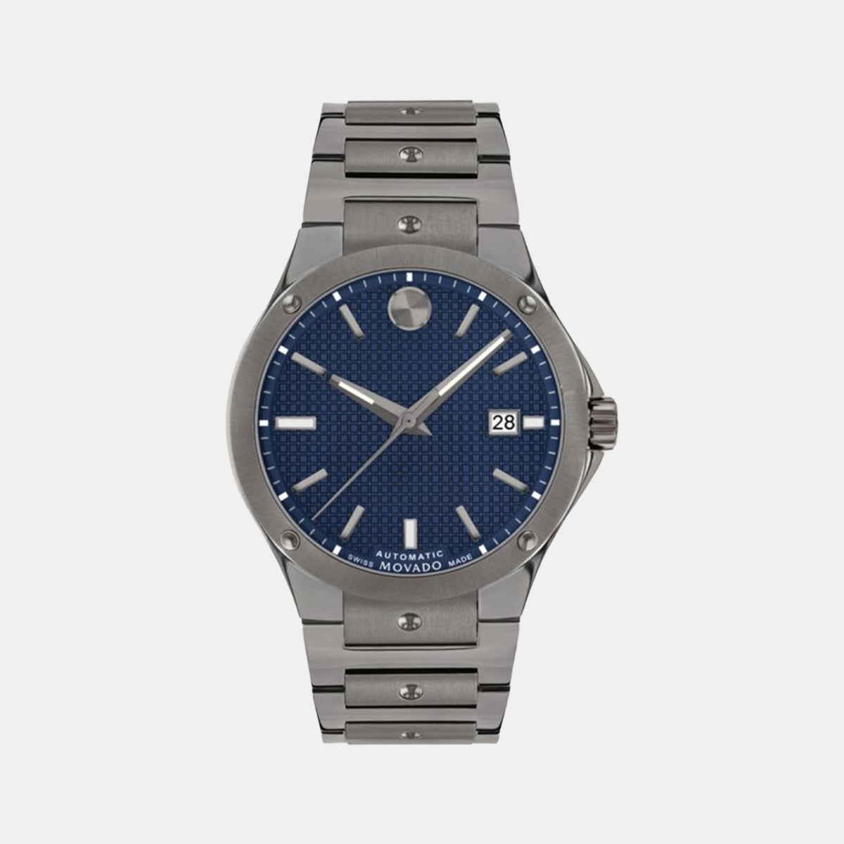 Male Blue Analog Stainless Steel Watch 607553