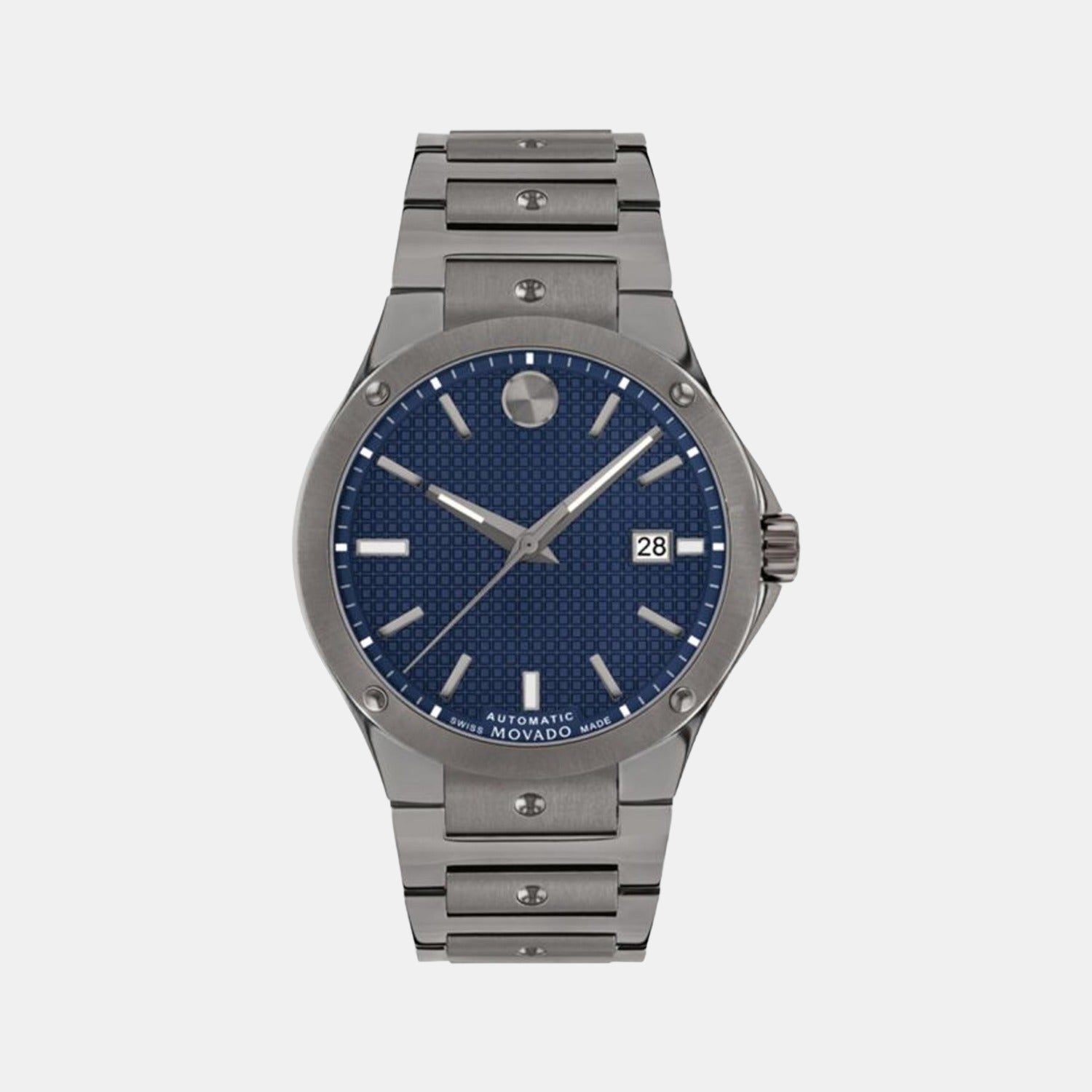Male Blue Analog Stainless Steel Watch 607553