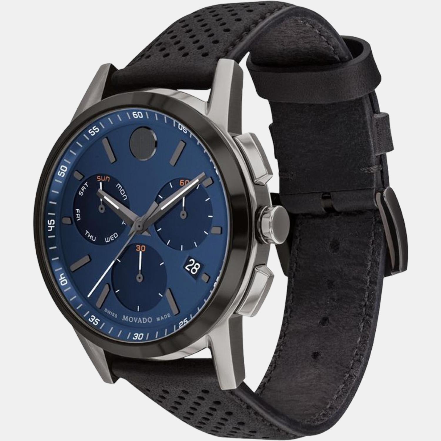 Black and blue outlet movado