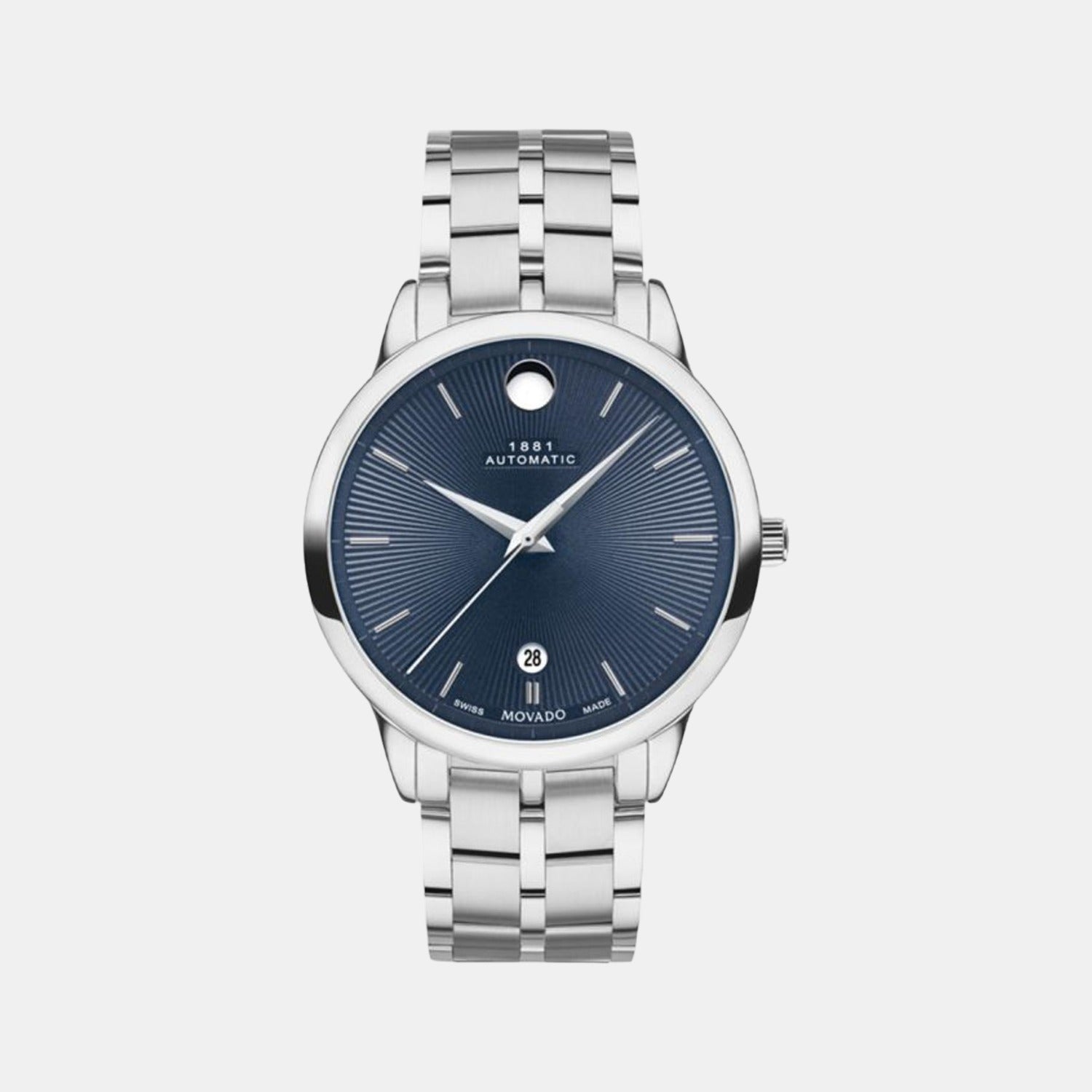 Male Blue Analog Stainless Steel Watch 607569