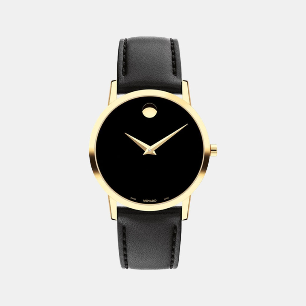Female Black Analog Leather Watch 607584