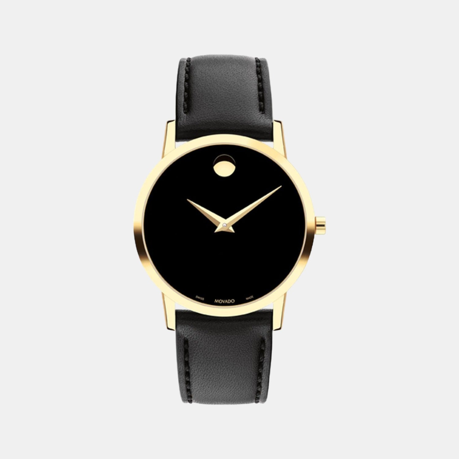 Female Black Analog Leather Watch 607584