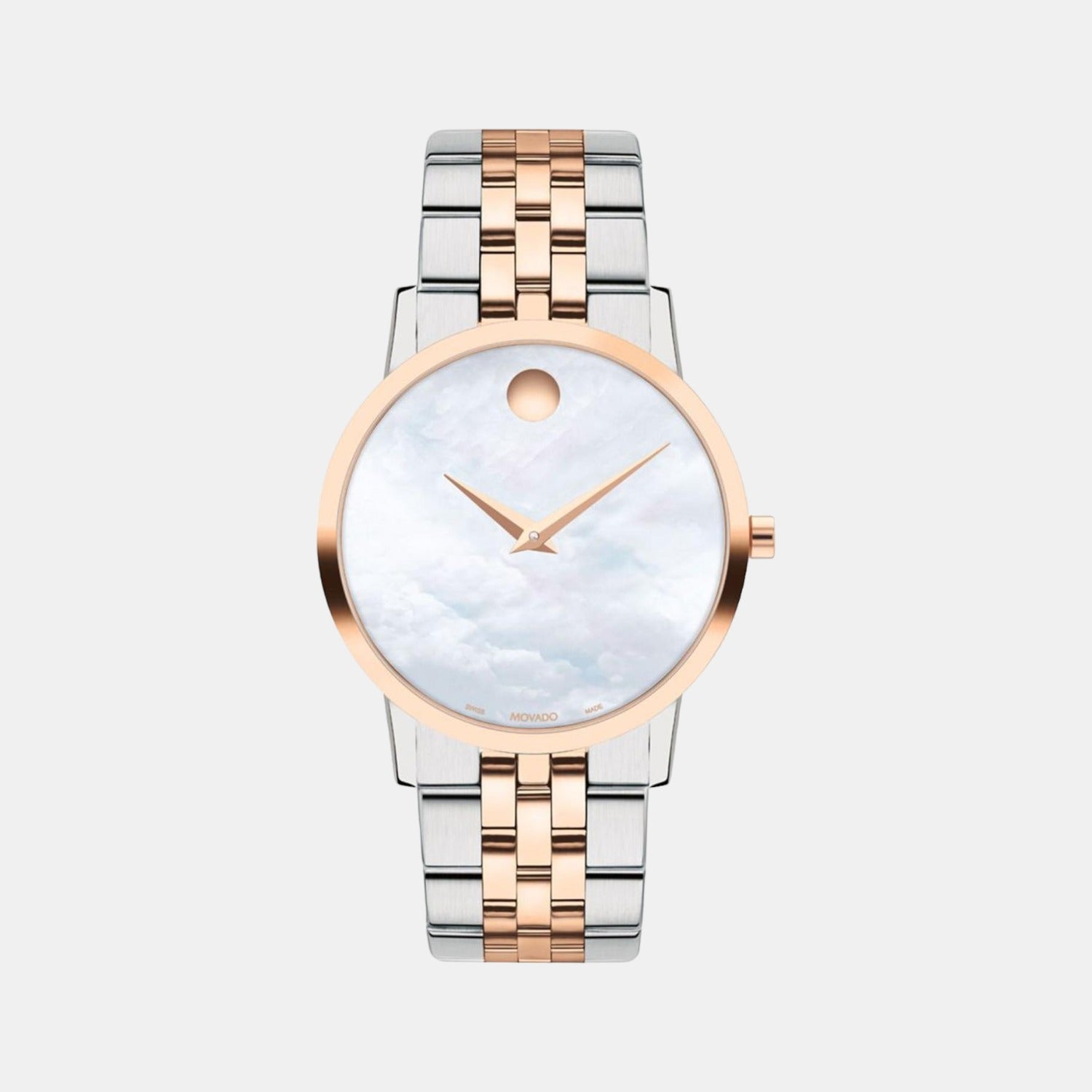 Movado Museum Women Quartz Mother Of Pearl Dial Analog Stainless