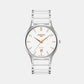 Male White Analog Stainless Steel Watch 657833 40 25 60