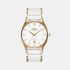 Male White Analog Ceramic Watch 657833 49 25 60