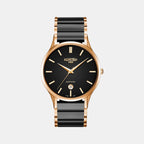 Male Black Analog Ceramic Watch 657833 49 55 60