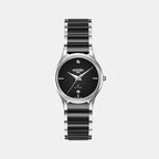 Female Black Analog Ceramic Watch 657844 41 59 60