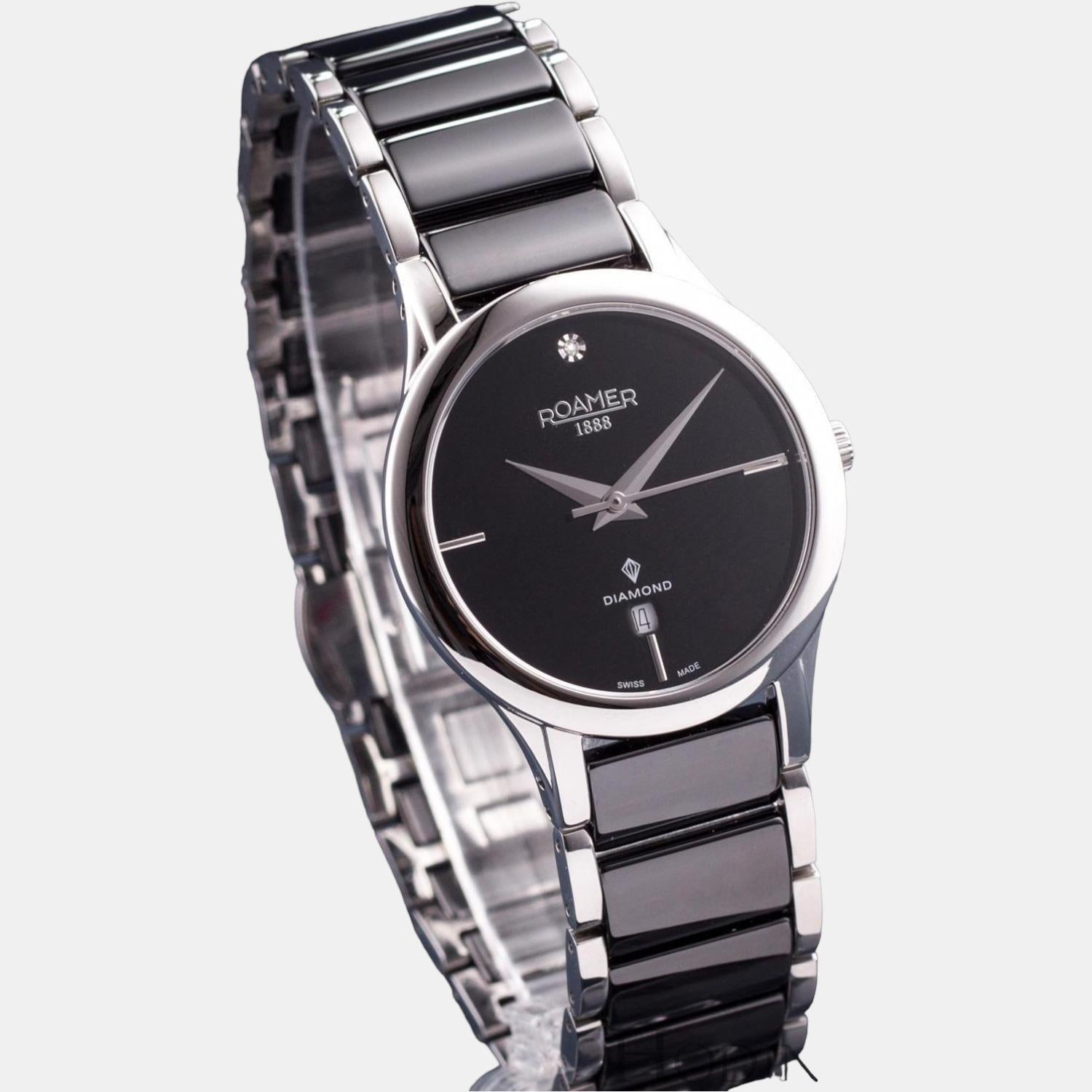 roamer-brass-black-analog-female-watch-657844-41-59-60