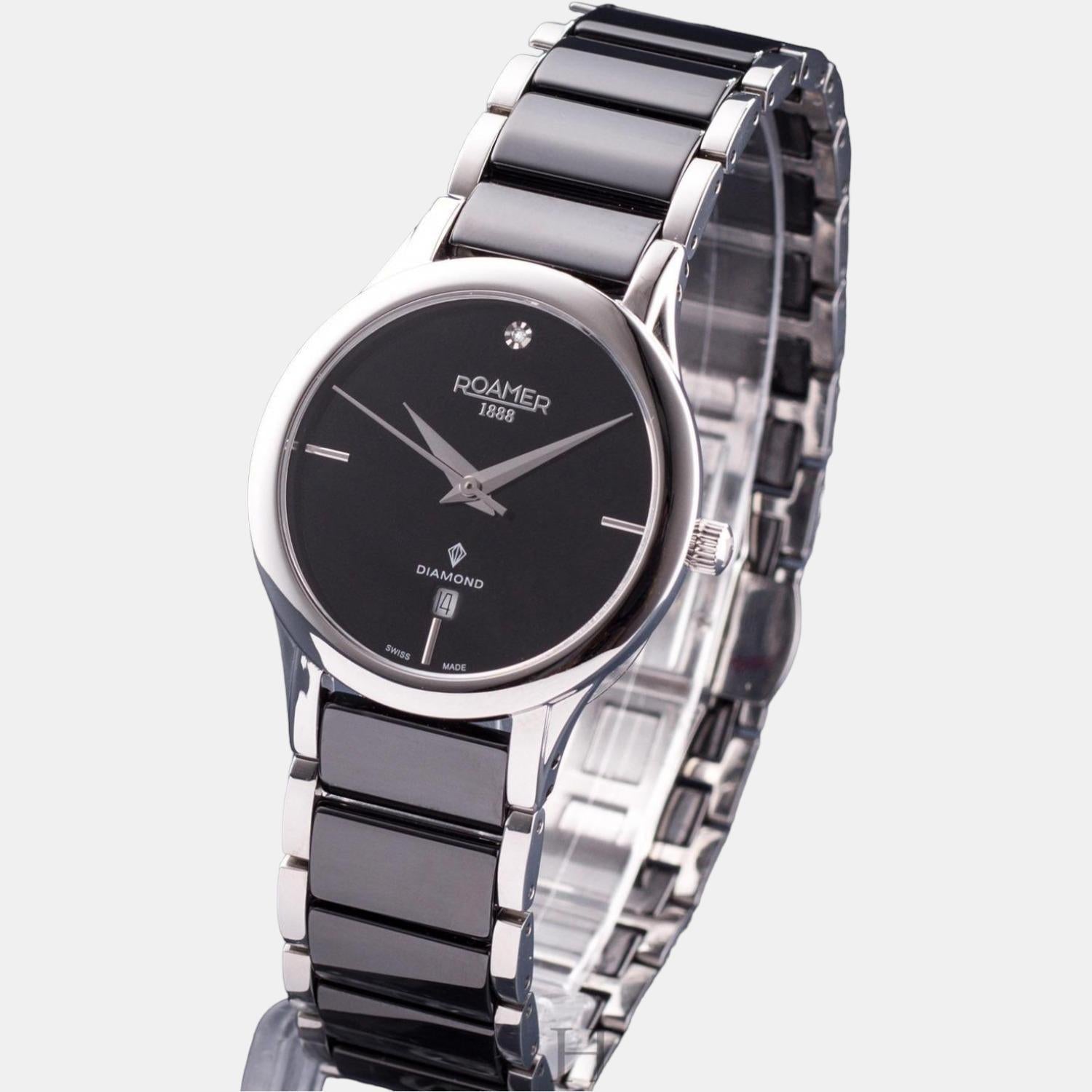 roamer-brass-black-analog-female-watch-657844-41-59-60