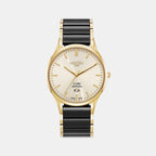 Male Cream Analog Ceramic Watch 658833 48 35 61