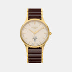 Male Gold Analog Stainless Steel Watch 658833 48 35 63