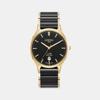 Male Black Analog Stainless Steel Watch 658833 48 55 61
