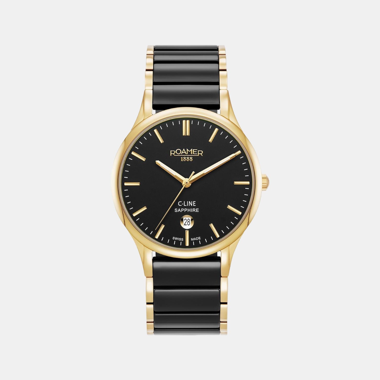 Male Black Analog Stainless Steel Watch 658833 48 55 61