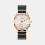 Male Cream Analog Ceramic Watch 658833 49 35 61