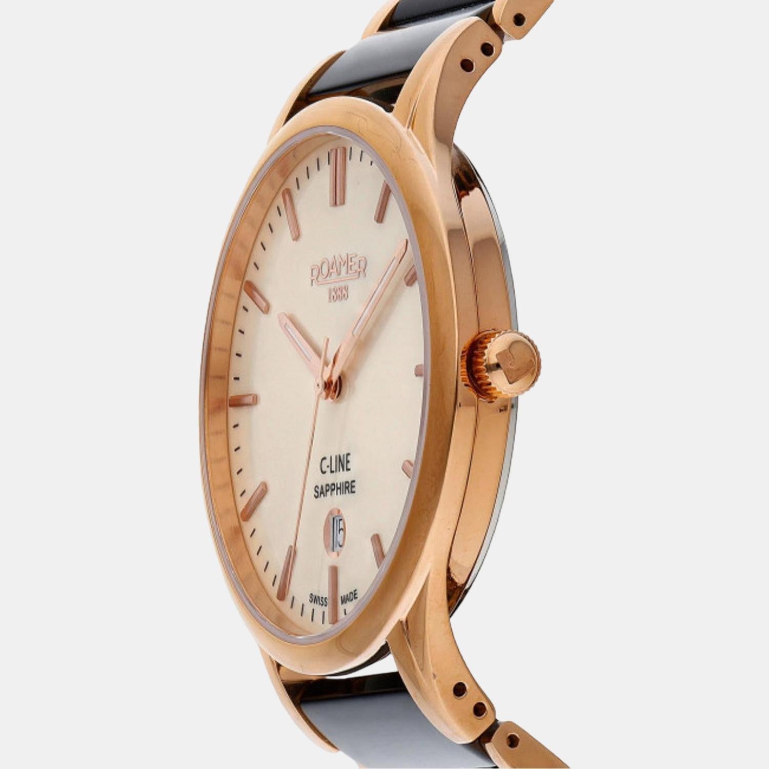 roamer-ceramic-cream-analog-male-watch-658833-49-35-61