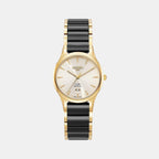 Female Cream Analog Ceramic Watch 658844 48 35 61