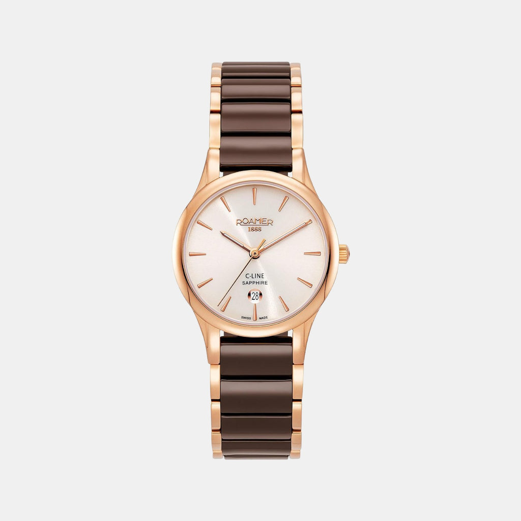 Female Beige Analog Stainless Steel Watch 658844 49 35 63