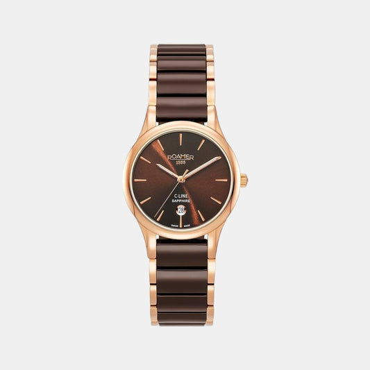 Female Brown Analog Stainless Steel Watch 658844 49 65 63