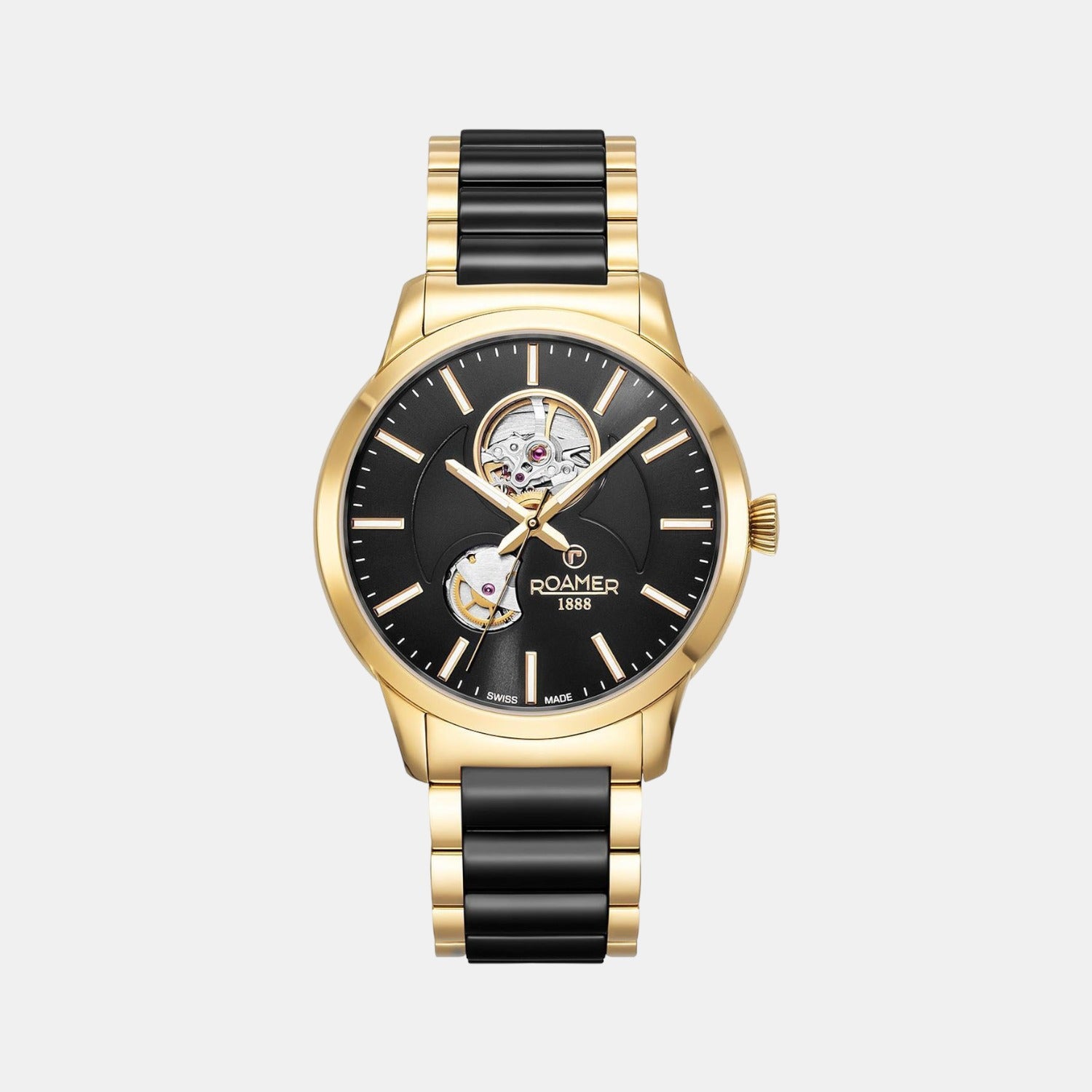 Male Black Stainless Steel Automatic Chronograph Watch 672661 48 55 60