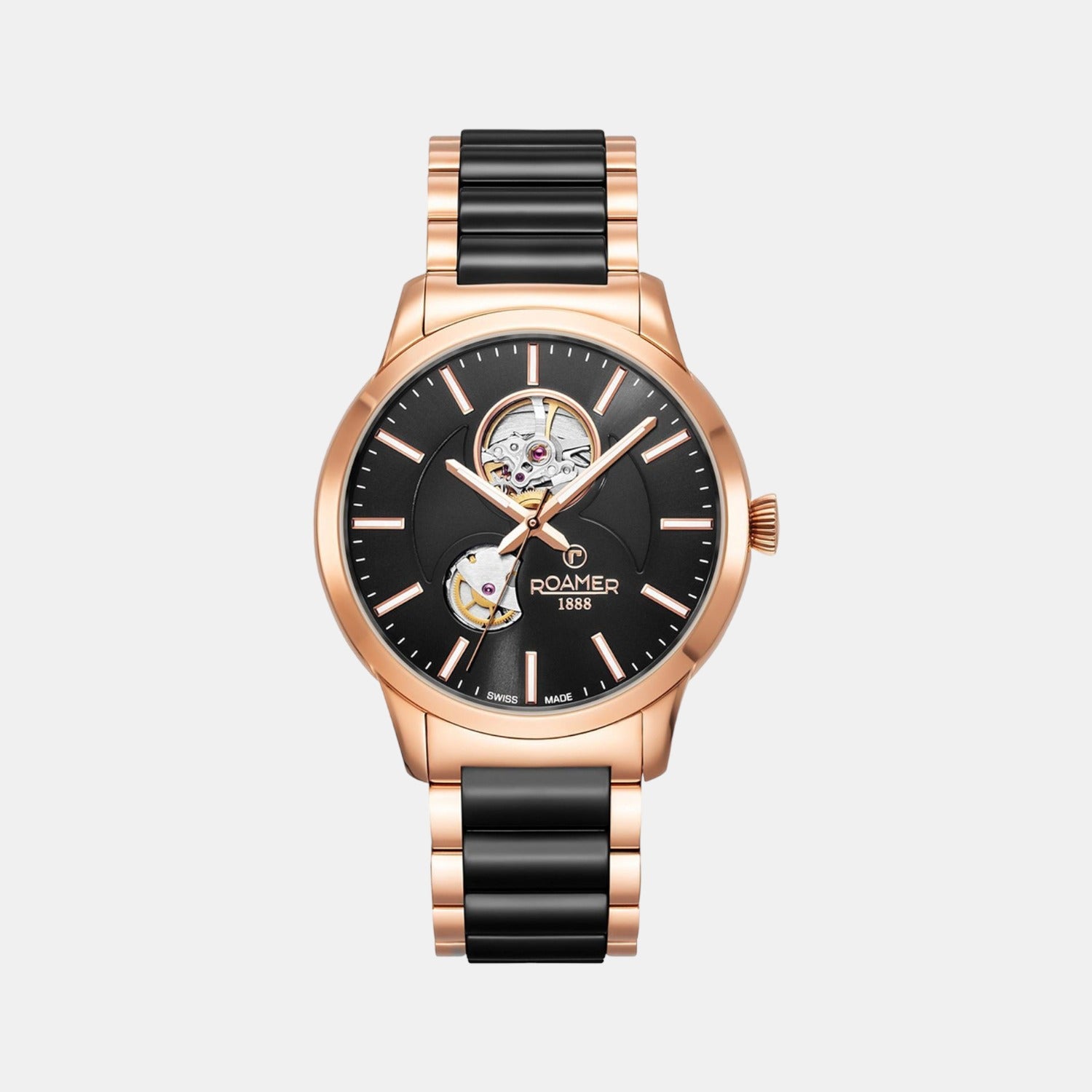 Male Black Analog Ceramic Automatic Watch 672661 49 55 60