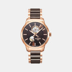 Male Brown Analog Stainless Steel Watch 672661 49 65 60