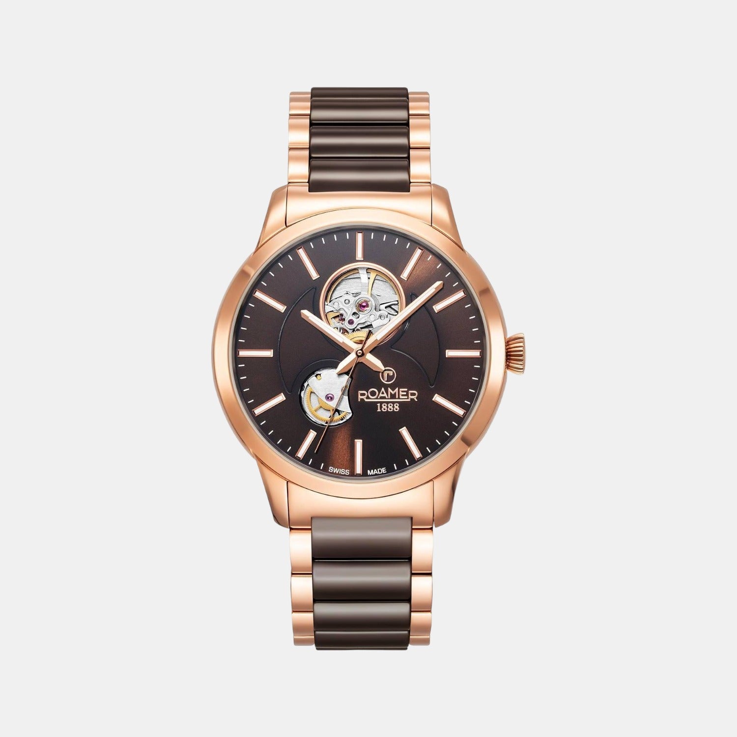 Male Brown Analog Stainless Steel Watch 672661 49 65 60