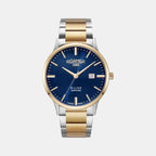 Male Blue Analog Stainless Steel Watch 718833 48 45 70