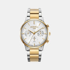 Male Silver Multifunction Analog Stainless Steel Watch 718982 48 15 70