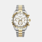 Male White Stainless Steel Chronograph Watch 850837 47 15 20