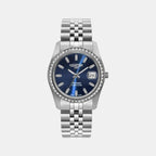 Female Blue Analog Stainless Steel Watch 853858 41 49 20