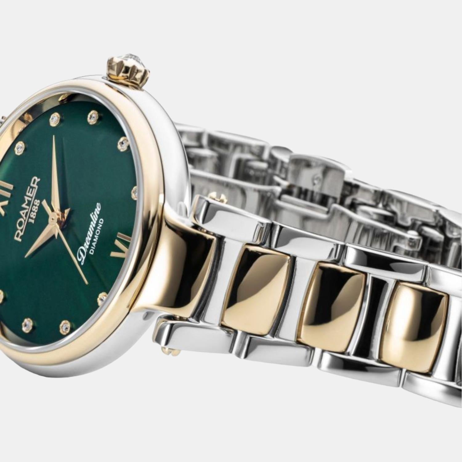 roamer-stainless-steel-green-analog-female-watch-857847-47-79-50
