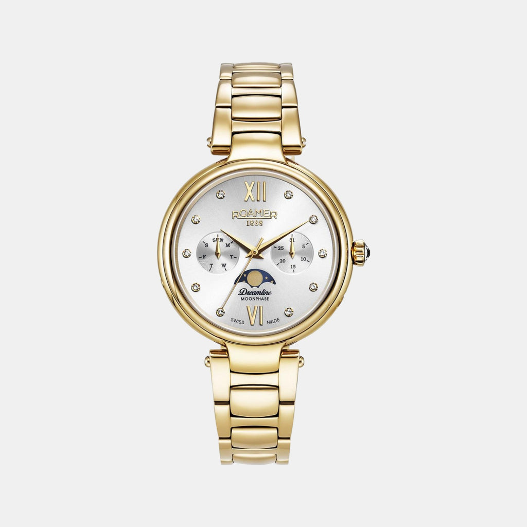 Dreamline Moonphase Female Analog Stainless Steel Watch 858801 48 29 50