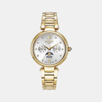 Dreamline Moonphase Female Analog Stainless Steel Watch 858801 48 29 50