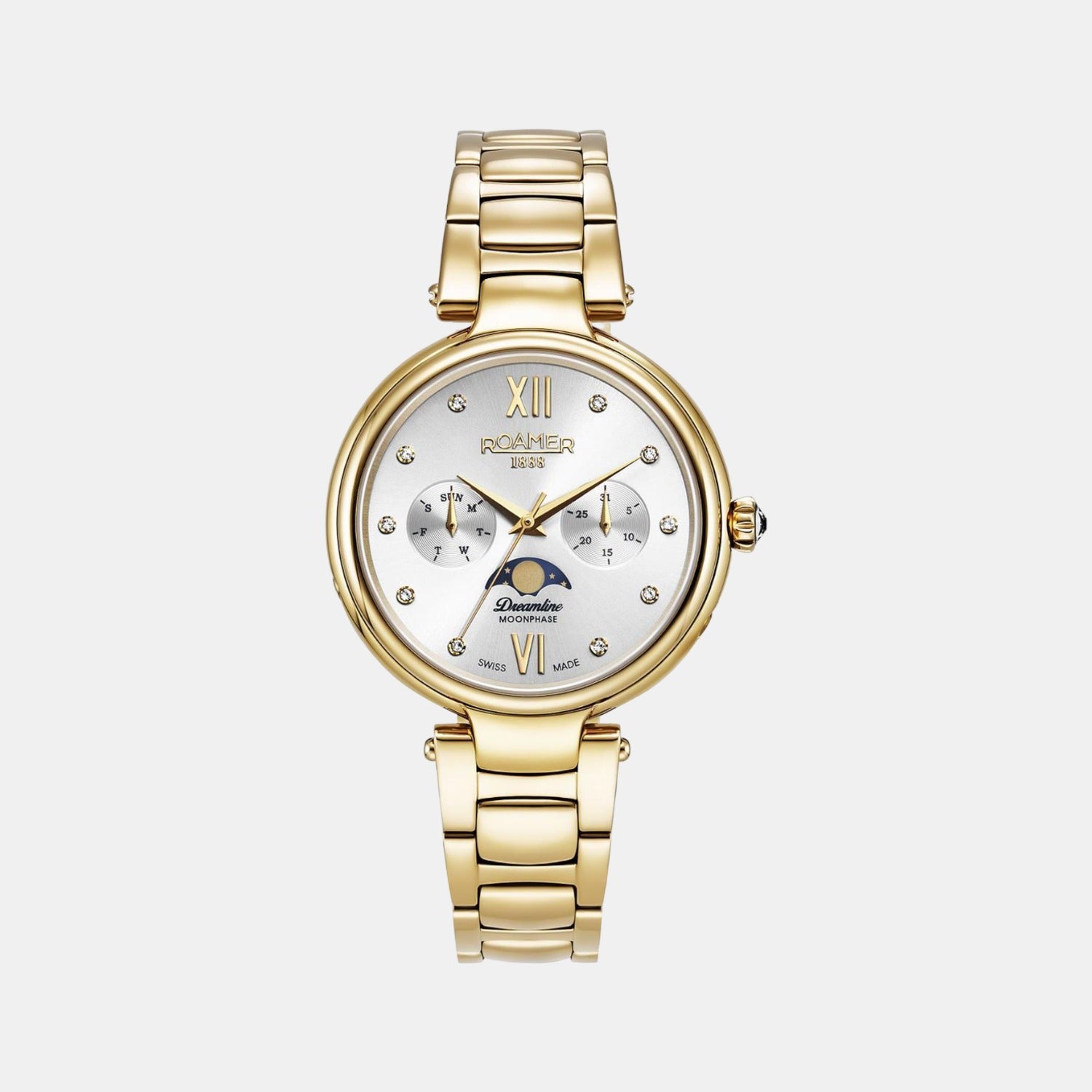 Dreamline Moonphase Female Analog Stainless Steel Watch 858801 48 29 50