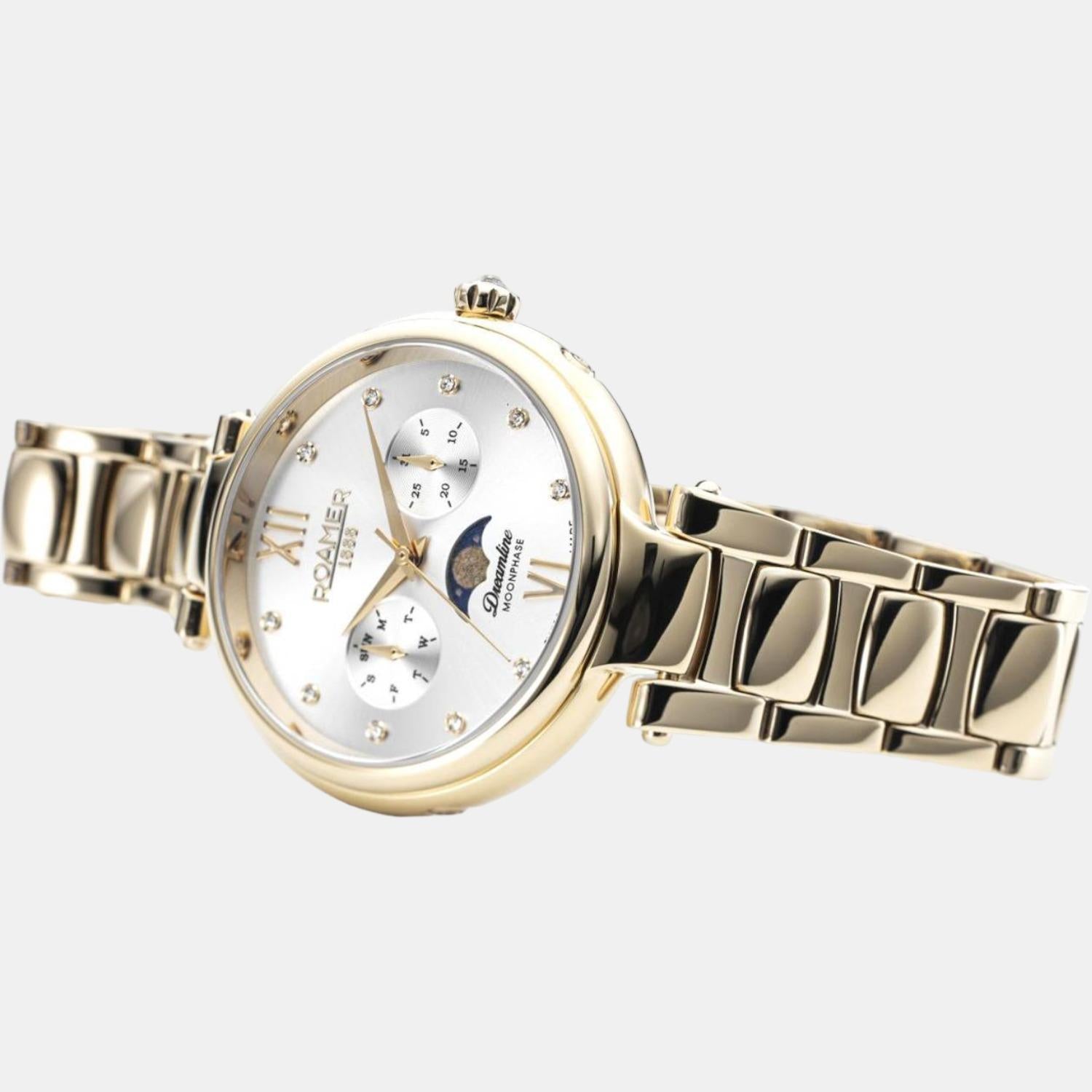 Roamer Dreamline Moonphase Female Analog Stainless Steel Watch