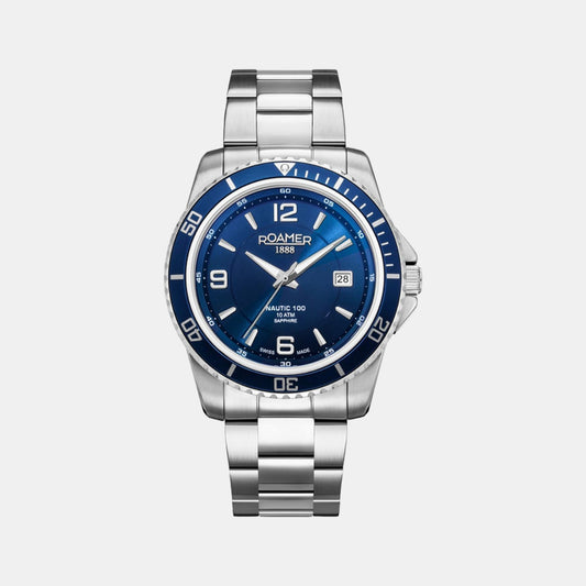Male Blue Analog Stainless Steel Watch 862844 41 45 20