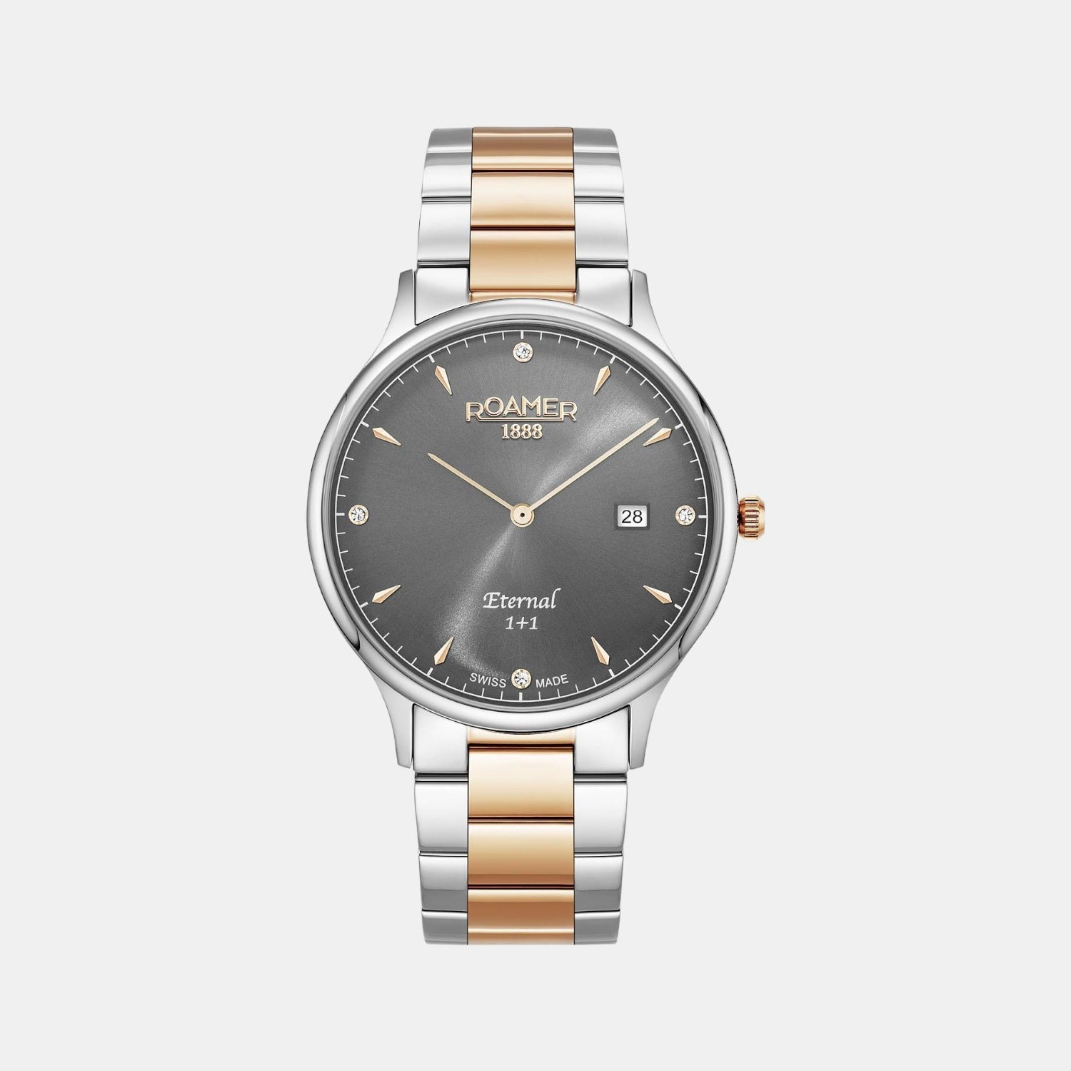 Male Grey Analog Stainless Steel Watch 863833 49 55 50