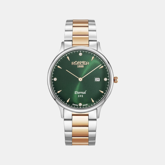 Male Green Analog Stainless Steel Watch 863833 49 75 50
