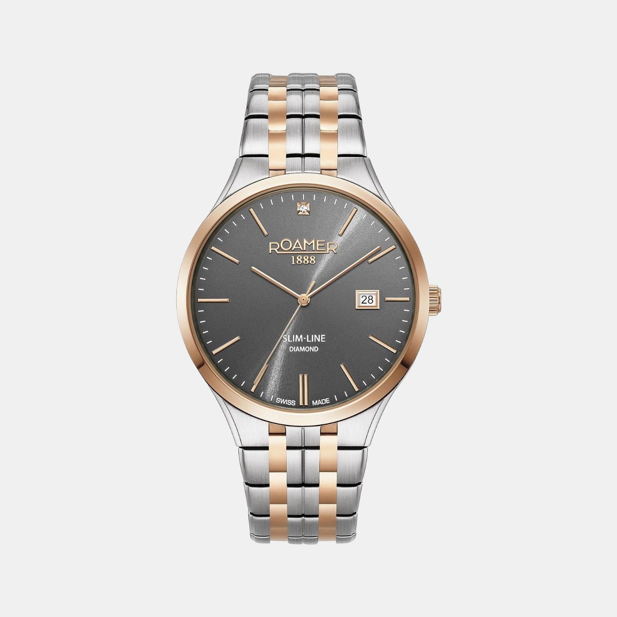 Male Grey Analog Stainless Steel Watch 864833 49 55 50