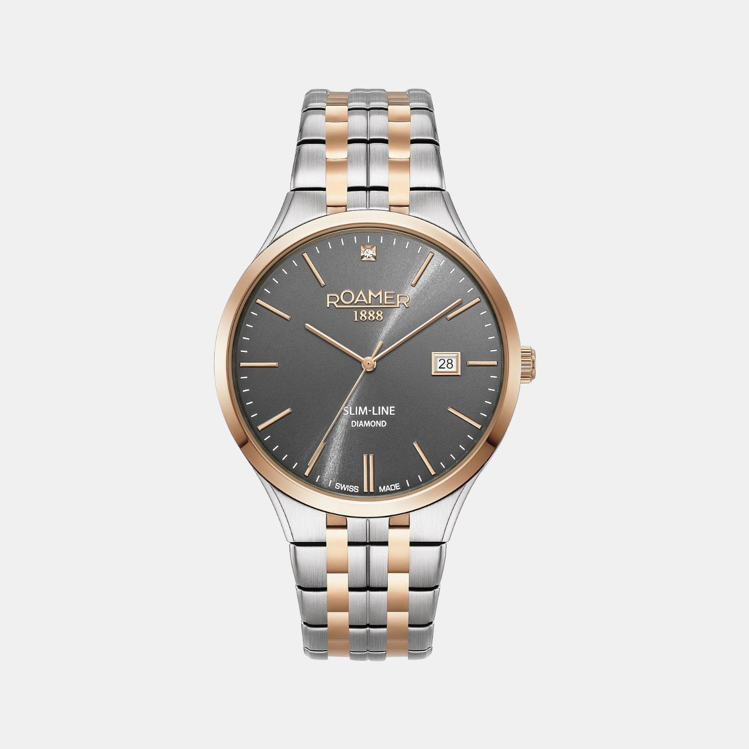 Male Grey Analog Stainless Steel Watch 864833 49 55 50